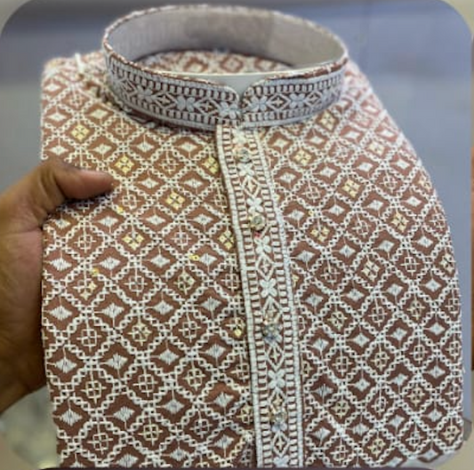Chikankari Schiffli Work Kurta in 14 colors