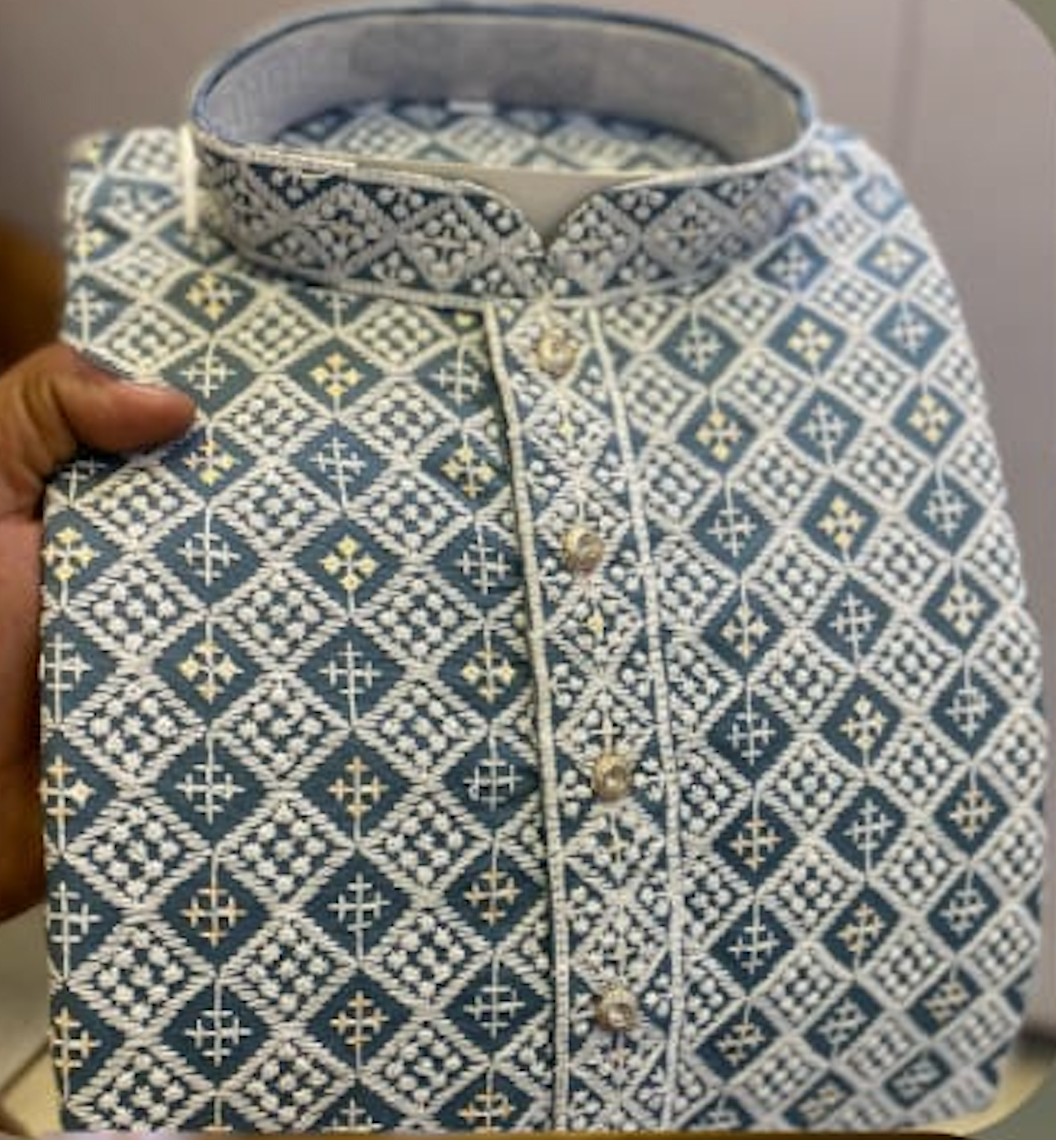 Chikankari Schiffli Work Kurta in 14 colors