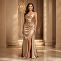 Elegant Satin Evening Dress
