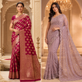 Designer Georgette Saree with Sequence Embroidery Work
