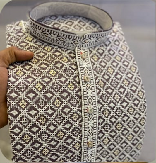 Chikankari Schiffli Work Kurta in 14 colors