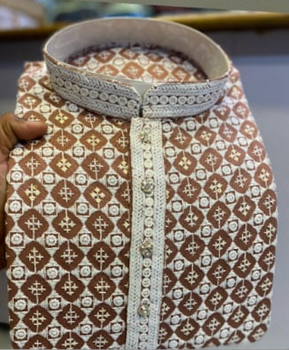 Chikankari Schiffli Work Kurta in 14 colors