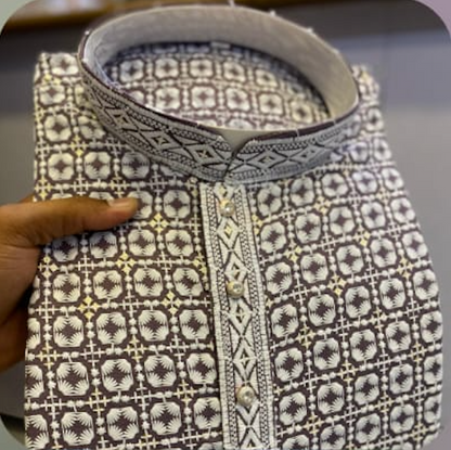 Chikankari Schiffli Work Kurta in 14 colors