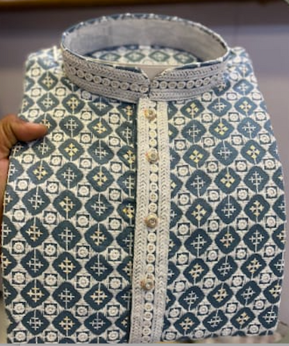 Chikankari Schiffli Work Kurta in 14 colors