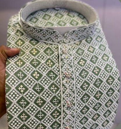 Chikankari Schiffli Work Kurta in 14 colors